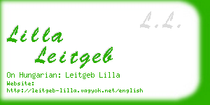 lilla leitgeb business card